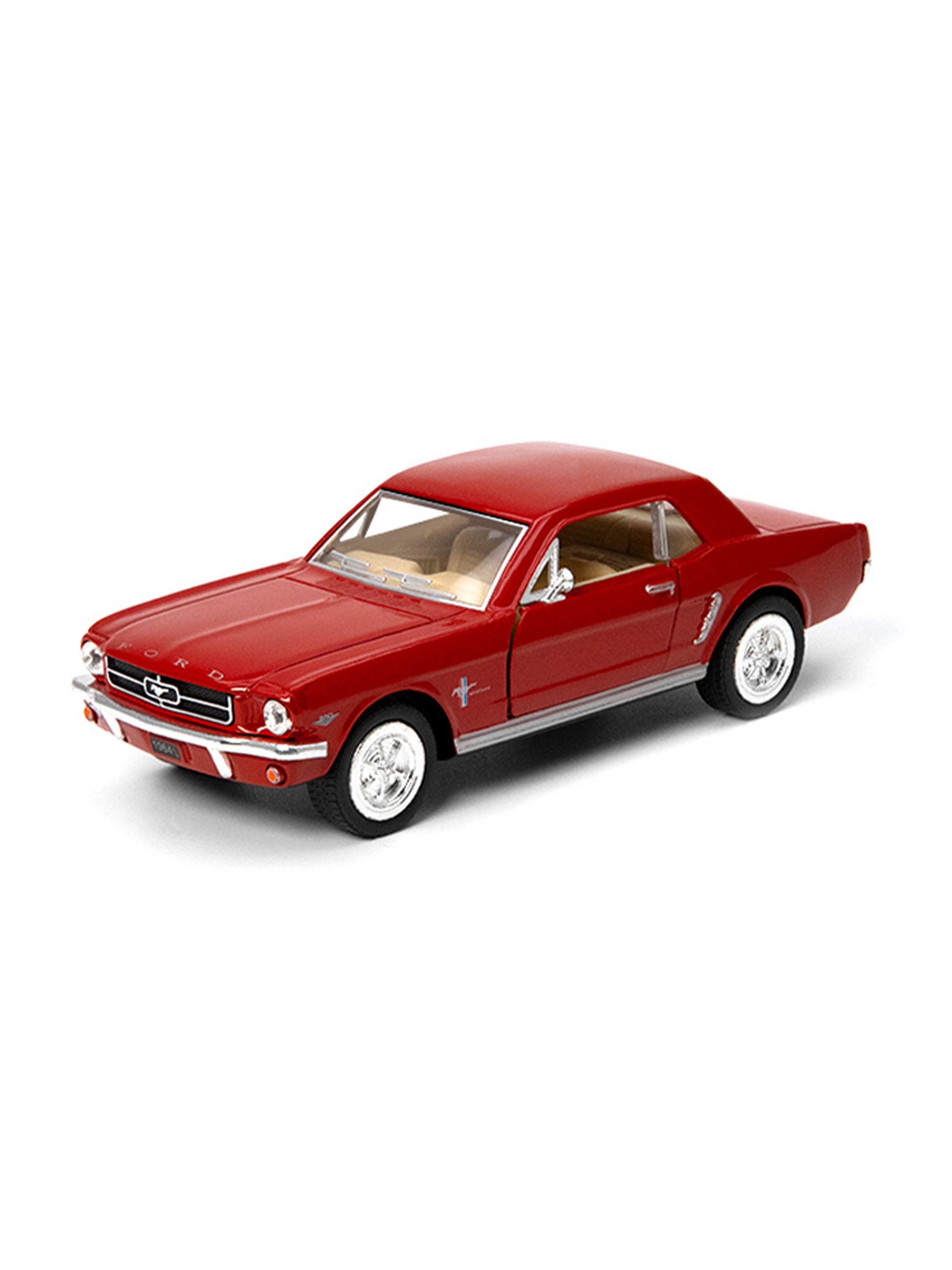 Diecast scale model of a 1964 1/2 Ford Mustang Red