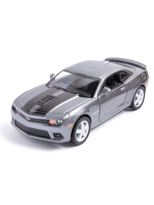 Diecast scale model of a 2014 Chevrolet Camaro Silver