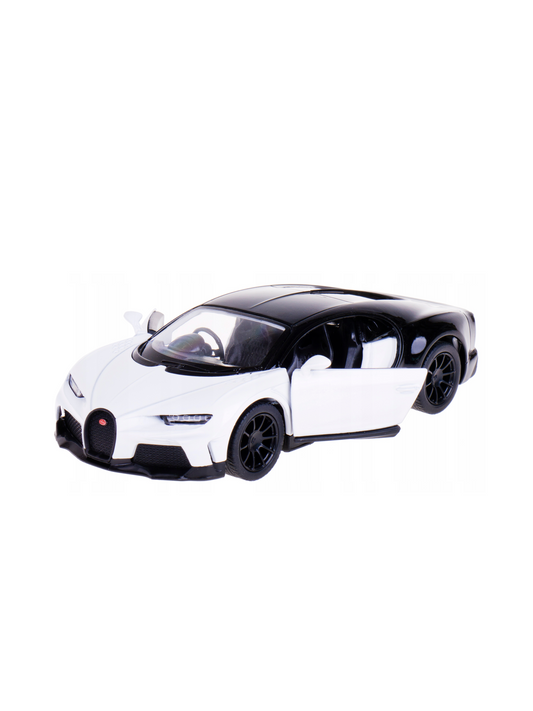 Diecast scale model of a Bugatti Chiron Super Sport White