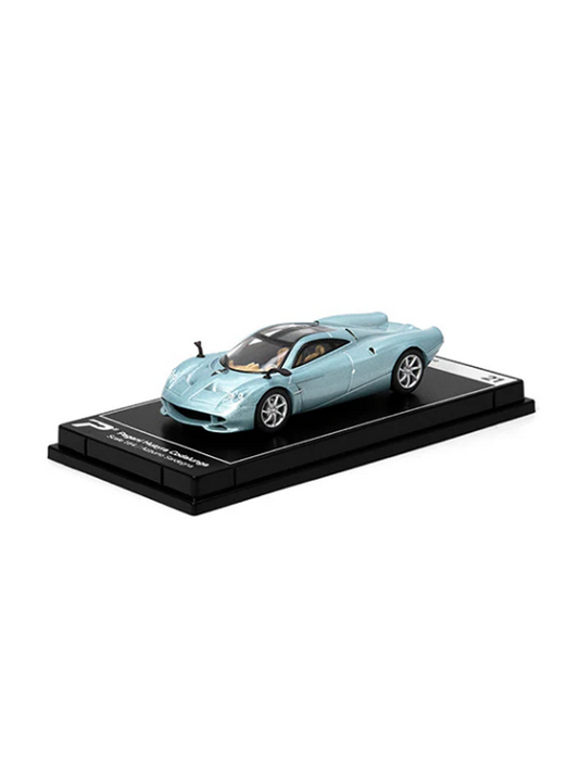 A diecast scale model on a showcase tray