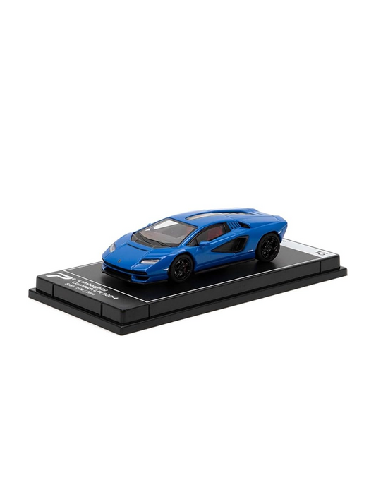 A diecast scale model on a showcase tray