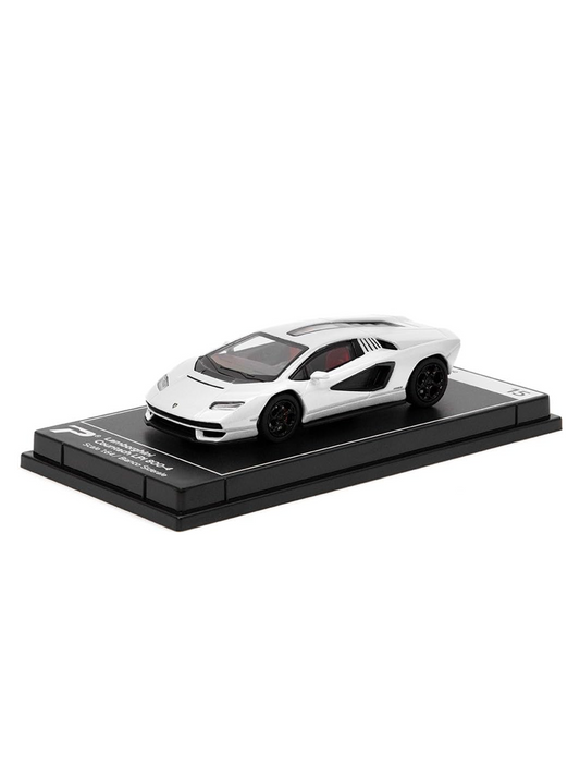 A diecast scale model on a showcase tray