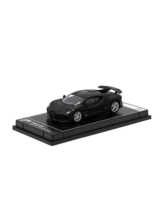 A diecast scale model on a showcase tray