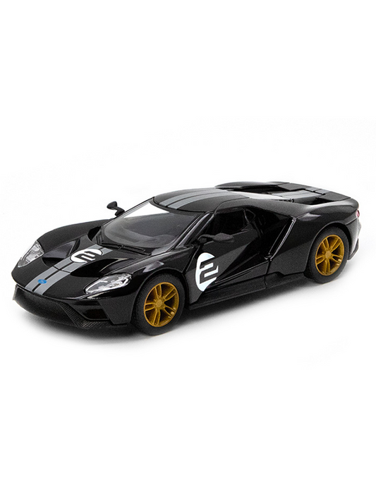 Diecast scale model of a Ford GT Heritage Edition Black