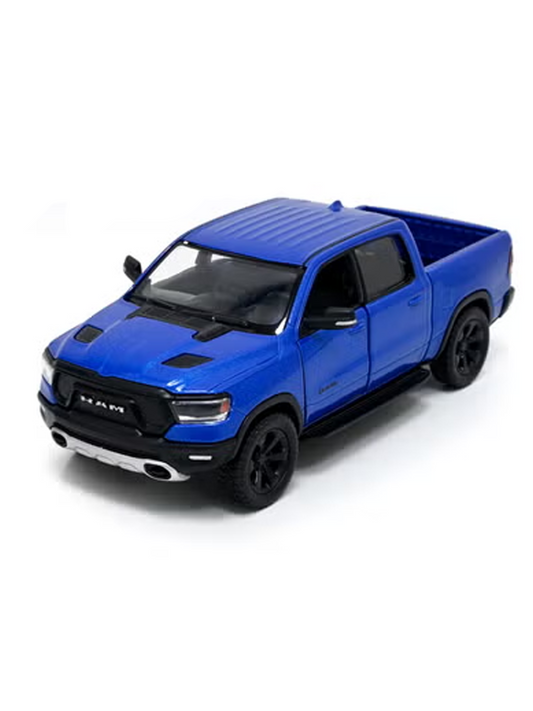 Diecast scale model of a 2019 Dodge Ram 1500 Blue