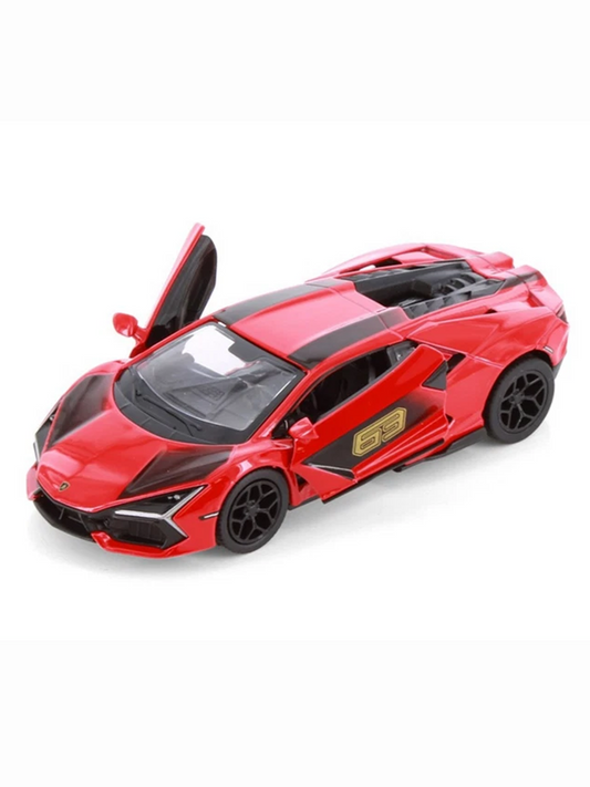 Diecast scale model of a Lamborghini Revuelto Red
