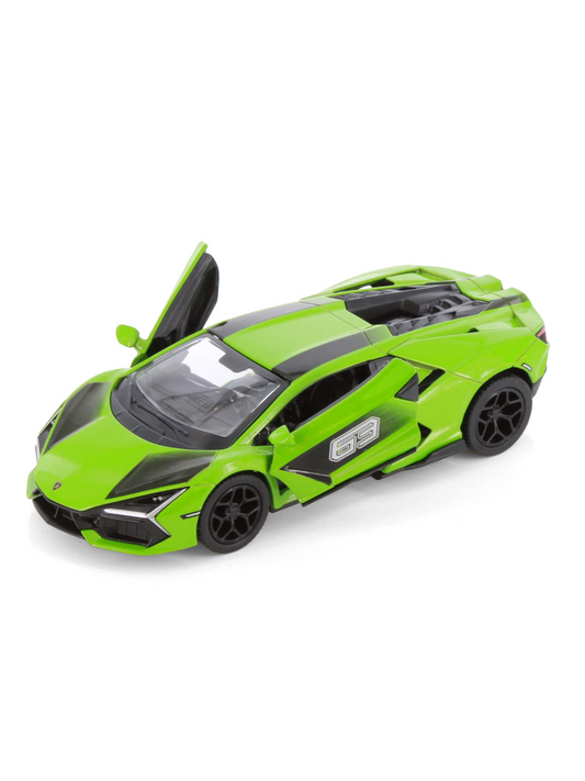 Diecast scale model of a Lamborghini Revuelto Green
