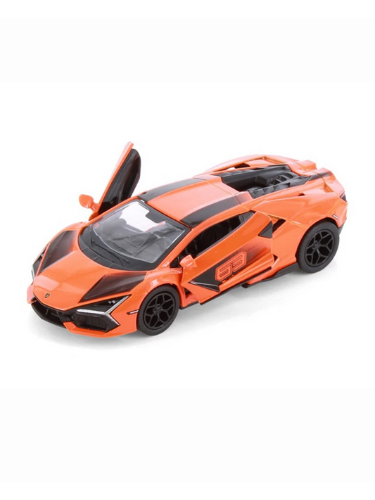 Diecast scale model of a Lamborghini Revuelto Orange