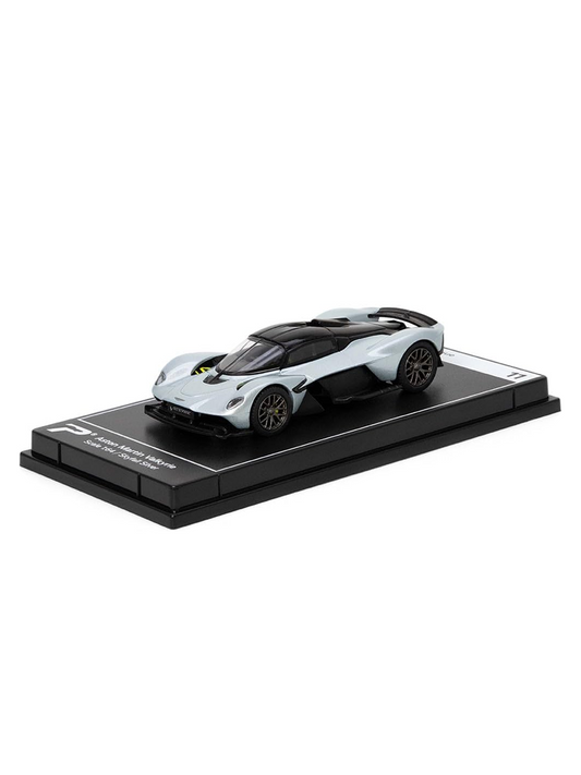 A diecast scale model on a showcase tray