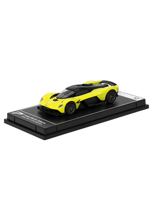A diecast scale model on a showcase tray